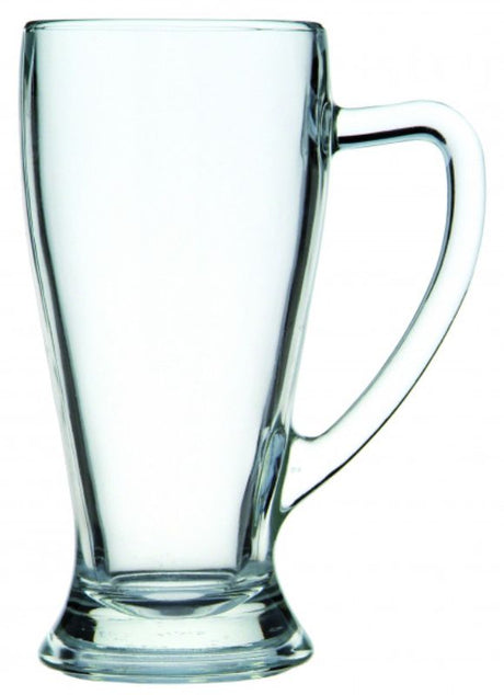 Set of 6 Bormioli Rocco Baviera Beer Mugs, 500ml each, crafted from durable glass for premium beer enjoyment.