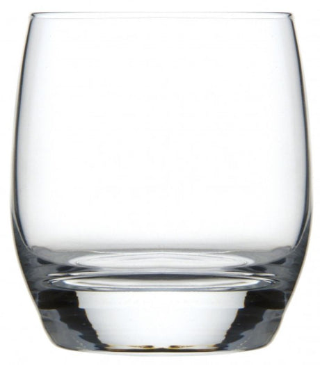 Set of 6 Luigi Bormioli Rubino DOF 375ml tumblers, crafted from lead-free crystal with anti-abrasion treatment.