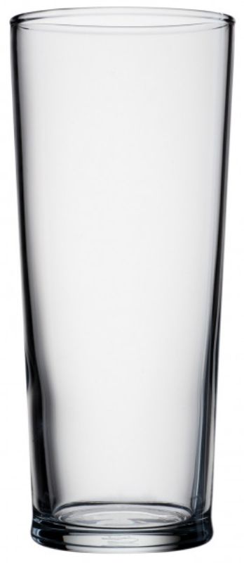 Set of 12 Pasabahce Senator Beer Glasses, 425ml, toughened glass with sleek design for elegant beer enjoyment.