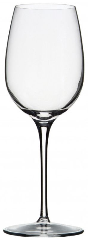 Set of 6 Luigi Bormioli Vinoteque Sauvignon glasses, crafted from lead-free crystal for enhancing wine aroma and flavor.
