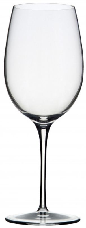Set of 6 Luigi Bormioli Vinoteque Shiraz glasses designed for enhancing full-bodied red wines with elegance and durability.