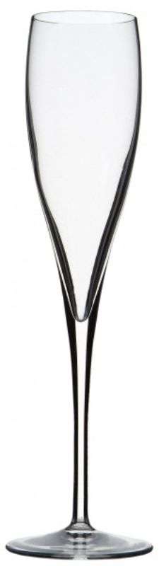 Set of 2 Luigi Bormioli Vinoteque Flutes, 175ml, crafted from lead-free crystal with an elegant design for sparkling wine enjoyment.