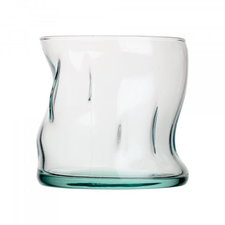 Set of 4 Pasabahce Aware 340ml tumblers made from recycled glass, featuring elegant Bosphorus Turquoise design.