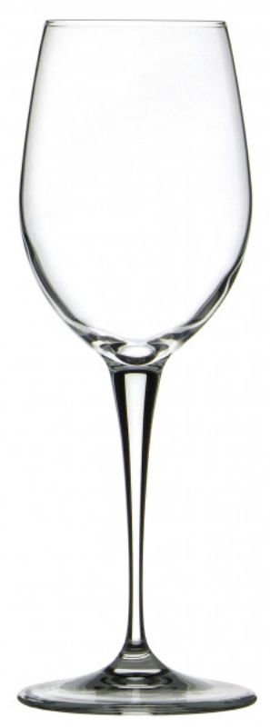 Set of 4 premium 385ml wine glasses, lead-free crystal, designed for enhancing the wine tasting experience.