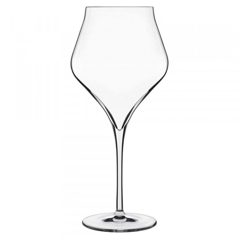 Set of 6 Luigi Bormioli Supremo 650ml Burgundy glasses, crafted from lead-free crystal for elegance and durability.