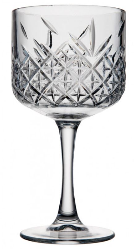 Set of 12 Pasabahce Timeless Cocktail tumblers, 500ml, featuring elegant cut crystal design and sturdy glass for versatile use.
