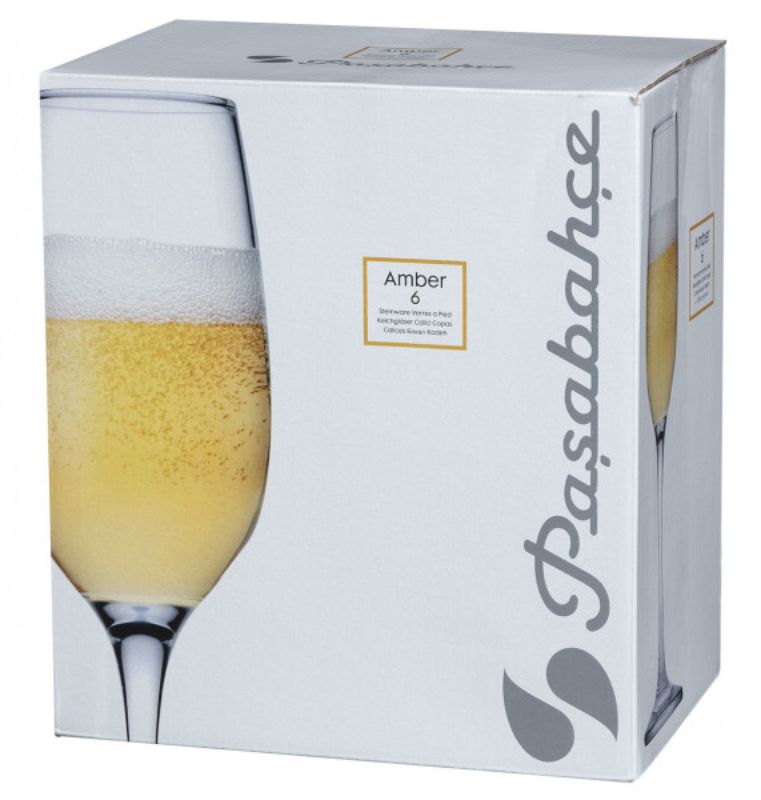 Pasabahce - Set 6 Amber Flute 200ml