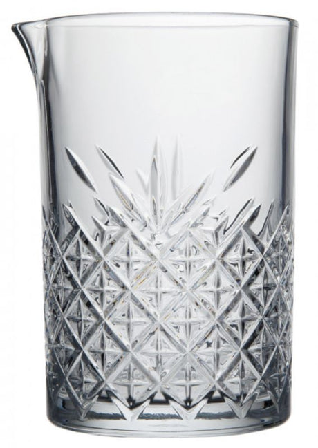 Set of 6 Pasabahce Timeless Mix Jugs, 725ml each, featuring vintage cut glass design for elegant serving of beverages.
