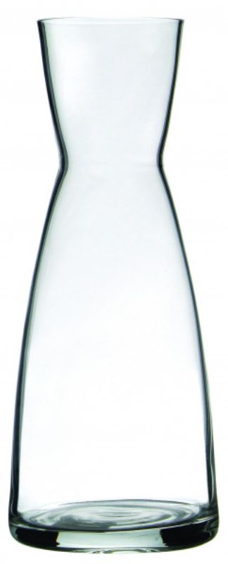 Set of 6 elegant 1L glass carafes by Bormioli Rocco, perfect for serving wine, water, or cocktails with style.