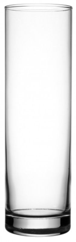 Set of 6 elegant 26.5cm glass tube vases, perfect for displaying single stems or bouquets with contemporary style.