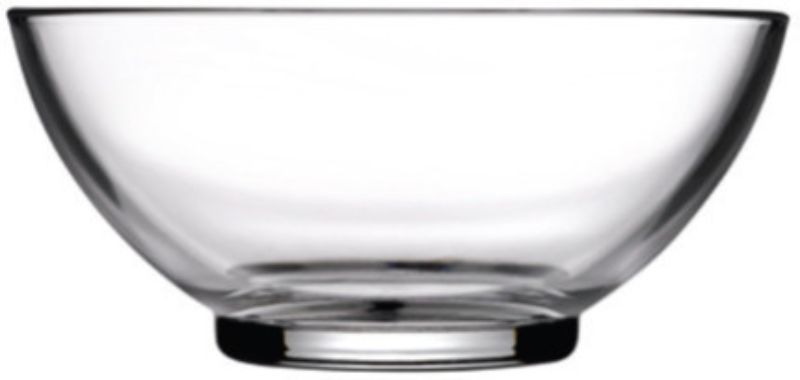Set of 4 Pasabahce Aqua Bowls, 24cm, elegant glass design for serving salads, fruits, and desserts.