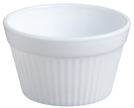 Set of 12 Bormioli Rocco 120ml buffet bowls, 7.9cm, tempered opal glass, elegant white, stackable design for serving snacks.
