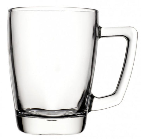 Set of 6 elegant Ocean Premio Rio mugs, 320ml, crafted from high-quality glass for enjoying coffee and hot beverages.