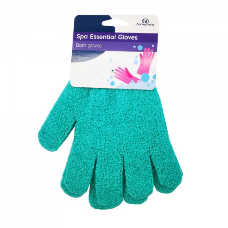 Set of 4 Homeliving Beauty Bathgloves for gentle exfoliation and luxurious bath experience.