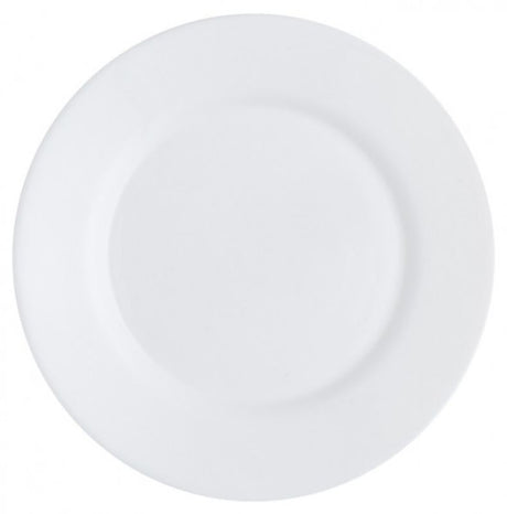 Set of 36 Bormioli Rocco Toledo side plates, 20cm, tempered glass, perfect for elegant dining and versatile meal presentation.