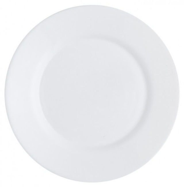 Set of 36 Bormioli Rocco Toledo side plates, 20cm, tempered glass, perfect for elegant dining and versatile meal presentation.