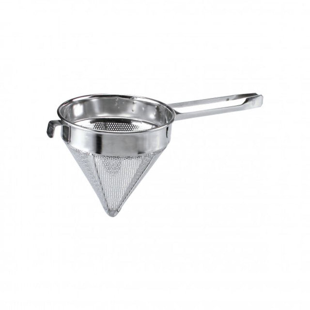 Chef Inox Utility Conical Strainer 18/8 F 300mm made of durable stainless steel, ideal for straining pasta, sauces, and stocks.