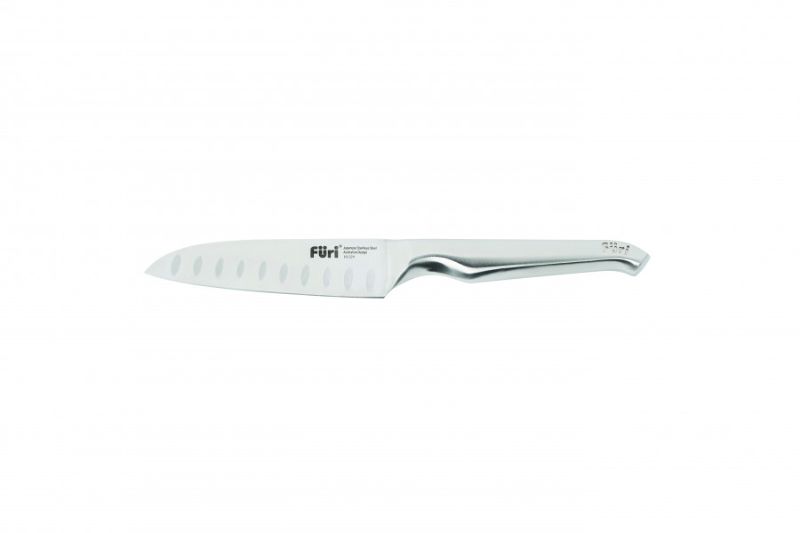 Furi Pro Asian Utility Knife 12cm with high carbon stainless steel blade and ergonomic handle for precise kitchen tasks.