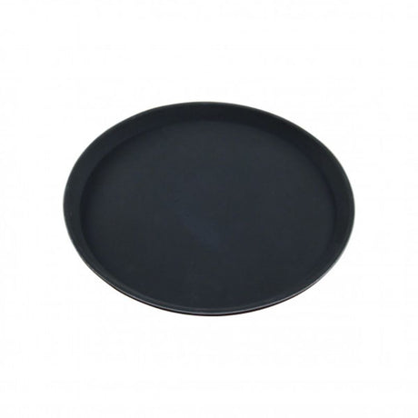 Chef Inox Non Stick Round Tray 350mm in black, ideal for baking, serving, and meal prep with a stylish, durable design.