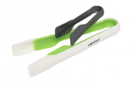 Wiltshire Tongs Set 3: versatile, BPA-free tongs in three sizes for grilling, tossing salads, and serving snacks.