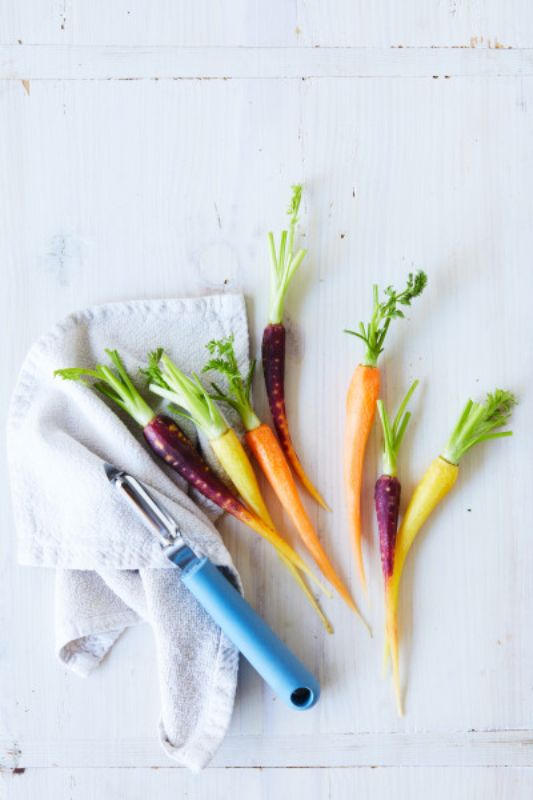 Wiltshire Eco Friendly Peeler with a bio-based handle and sharp stainless steel blade for sustainable kitchen prep.