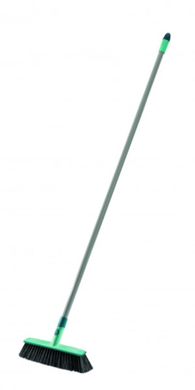 Leifheit Click System Broom Xtra Clean 30cm designed for efficient cleaning on tiled, stone, and PVC floors.