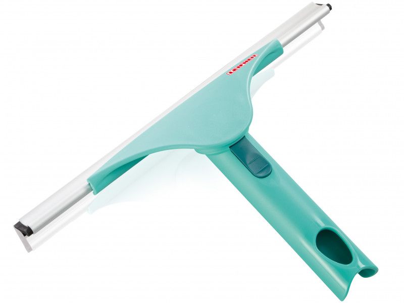 Leifheit 28cm Click System Squeegee for streak-free window cleaning, adjustable joint for precision and easy storage.