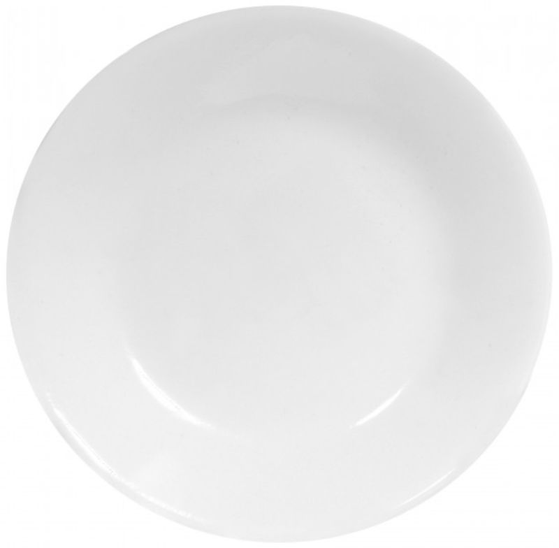 Set of 6 Corelle Winter Frost Plates, 26cm, lightweight, chip-resistant, elegant white finish for any table setting.