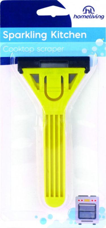 Set of 4 Homeliving oven scrapers for easy cleaning of grease and burnt food without scratching surfaces.