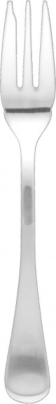 Set of 12 elegant cake forks in brushed stainless steel with ergonomic handles, perfect for enjoying desserts in style.