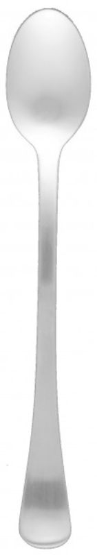 12 pack of Tablekraft Elite Soda Spoons featuring a satin finish and elegant design, perfect for desserts and ice creams.