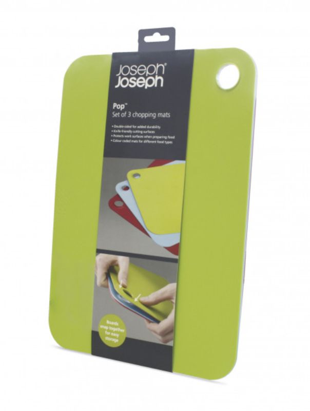 Joseph Joseph - Pop Chop Mats Multi Col Set3