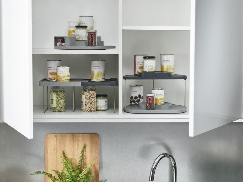 Joseph Joseph - CupboardStore 2-tier Rotating Organiser - Grey