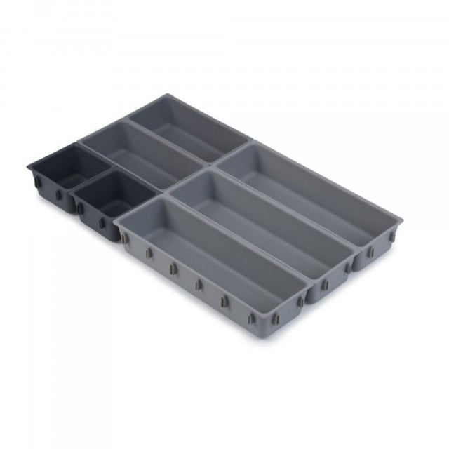 Joseph Joseph Blox 7-Piece modular storage system with interlocking trays for customizable organization.