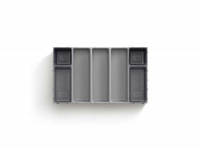 Joseph Joseph Blox 7-Piece set, modular trays for customizable and stylish home or workspace organization.