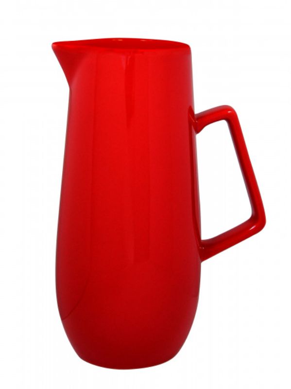 Set of 6 vibrant 1.2L Brew Chilli Water Jugs, crafted from durable stoneware, perfect for stylish hydration and entertaining.
