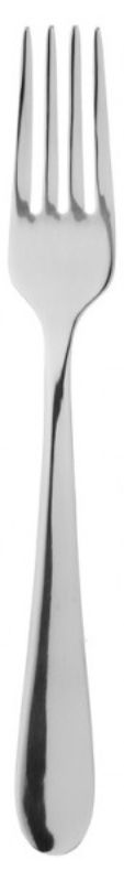 Set of 12 elegant stainless steel dessert forks with ergonomic handles and mirror polish finish for stylish dining.