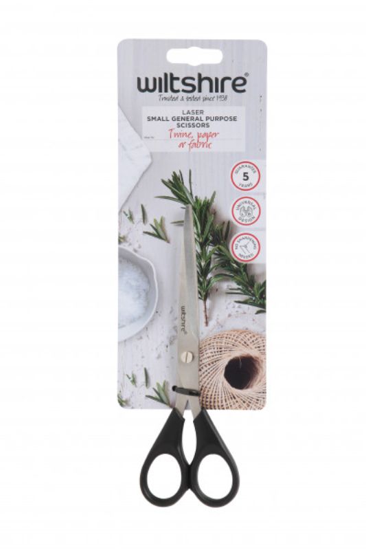 Wiltshire Multi-Purpose Scissors with ergonomic grip, ideal for crafting and daily tasks, featuring durable stainless steel blades.