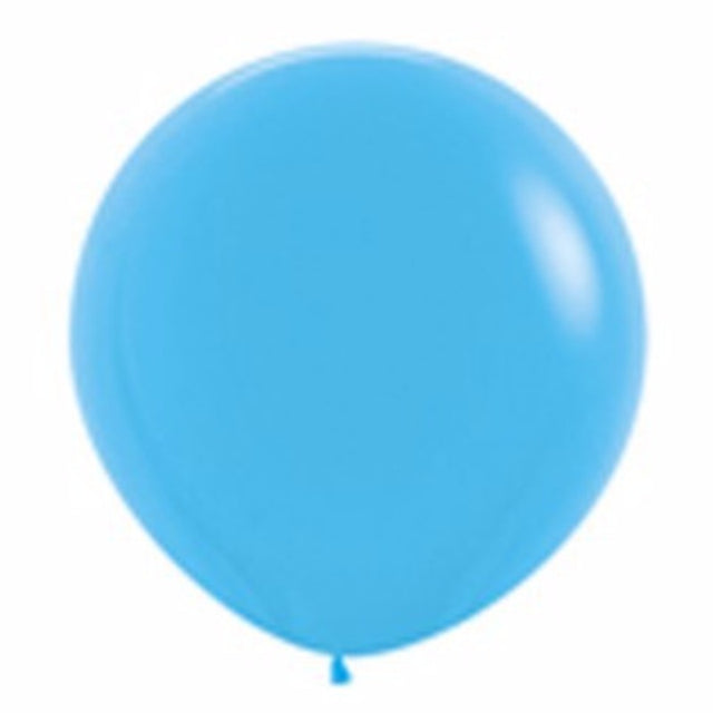 Extra-large 90cm blue latex balloons in a pack of 2, perfect for festive celebrations and elegant decor.