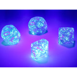CHX 27377 Borealis Purple/white Luminary Set of Ten d10s