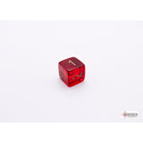 CHX 30058 Translucent Crimson/gold Polyhedral 7-Dice Set (with bonus die)