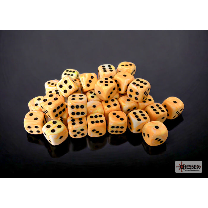 CHX 27853K FestiveÂ Sunburst/black 12mm d6 w/pips Dice Block - Gaming Accessory