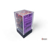 CHX 26626 Gemini Purple-Red/gold 16mm d6 Dice Block (12 dice) - Gaming Accessory