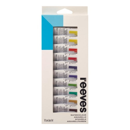 Reeves Water Colour Sets - 12 x 10ml Tubes