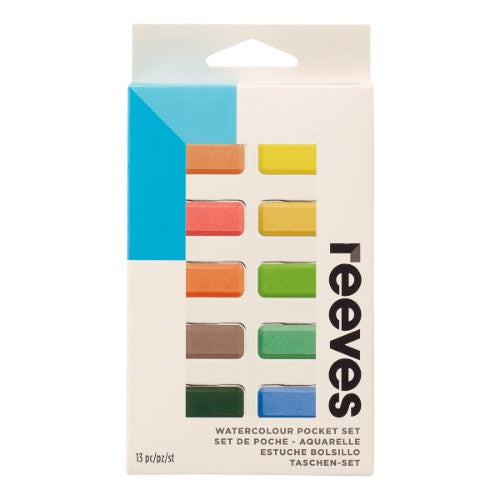 Reeves Water Colour Sets  - 12 Colour Pocket Set