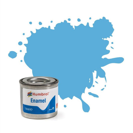 Set of 6 Humbrol Enamel Paint tinlets in Sea Blue Gloss for a smooth finish on various surfaces.