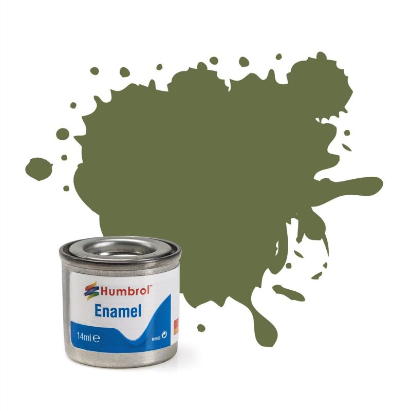 Enamel Paint - Humbrol Grass Green Matt (Set of 6)