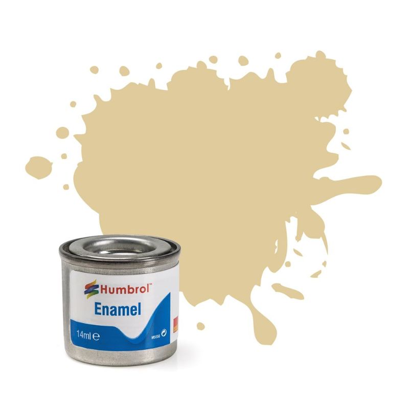 Enamel Paint - Humbrol Pale Stone Matt (Set of 6)