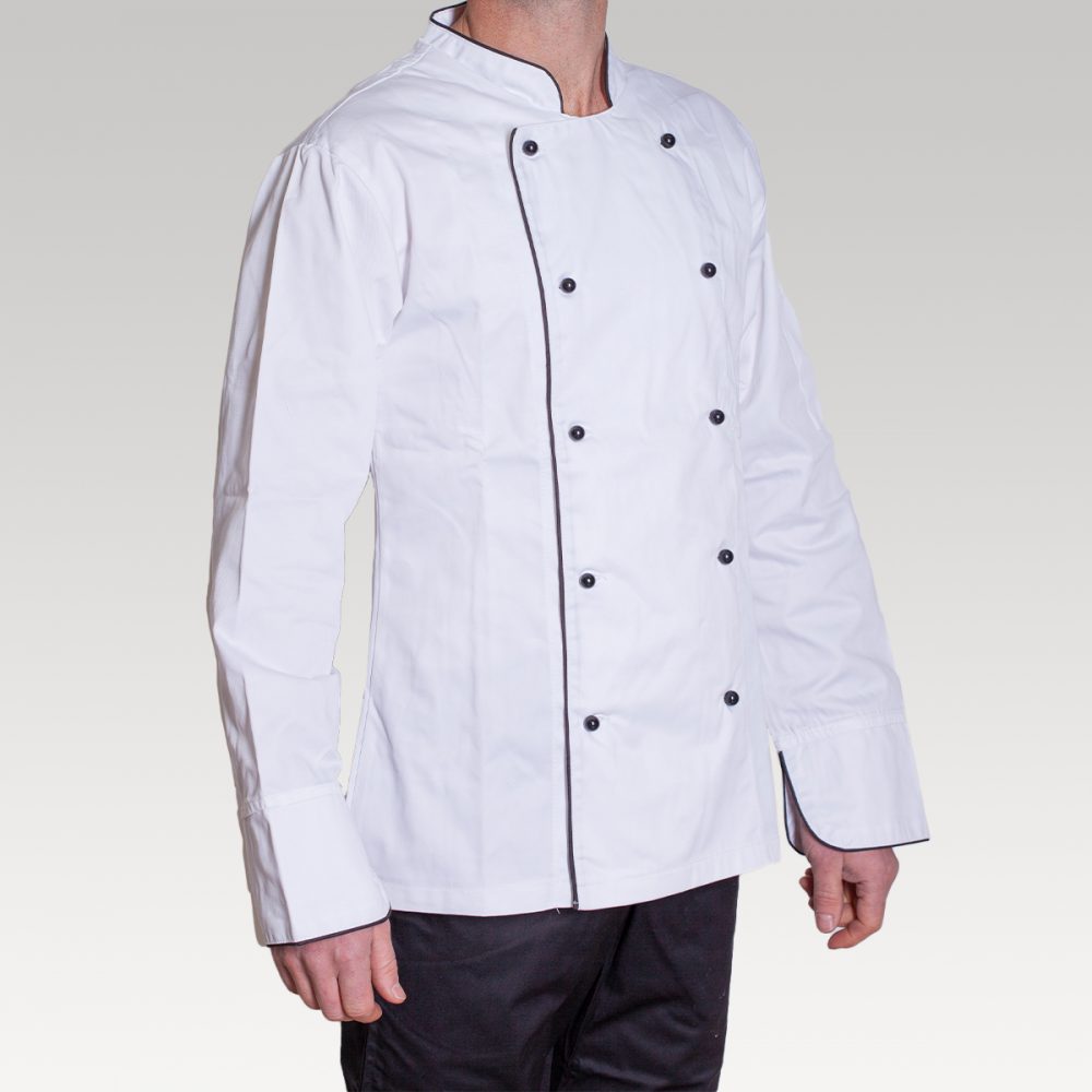 Chef Jacket - Piped White (4XL)