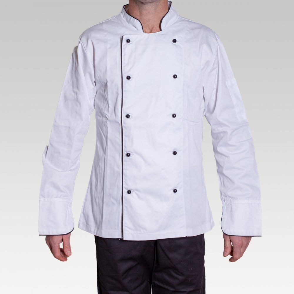 Chef Jacket - Piped White (4XL)